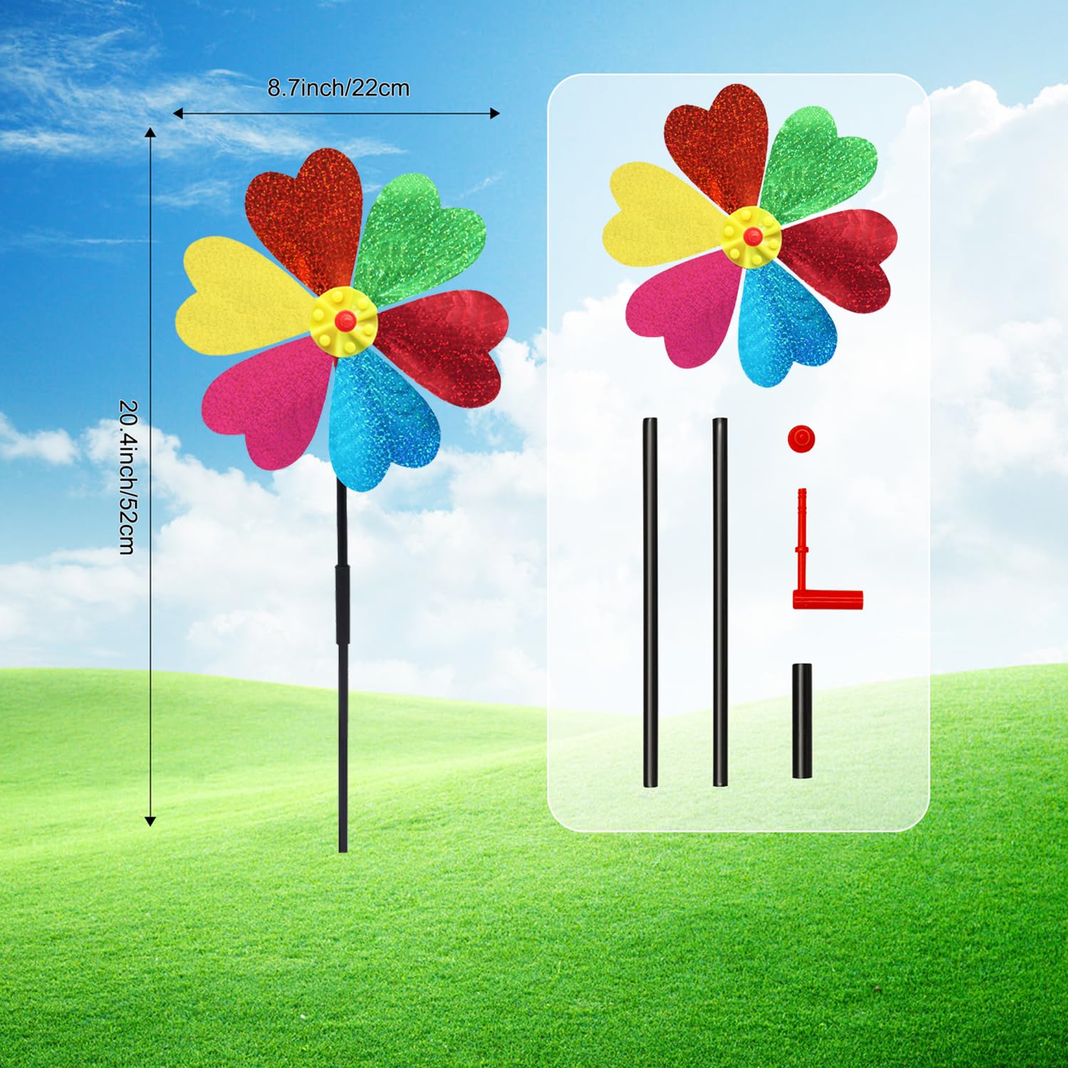 Amazon.com: Garden Wind Spinners for Outdoor, Decorative Pinwheel